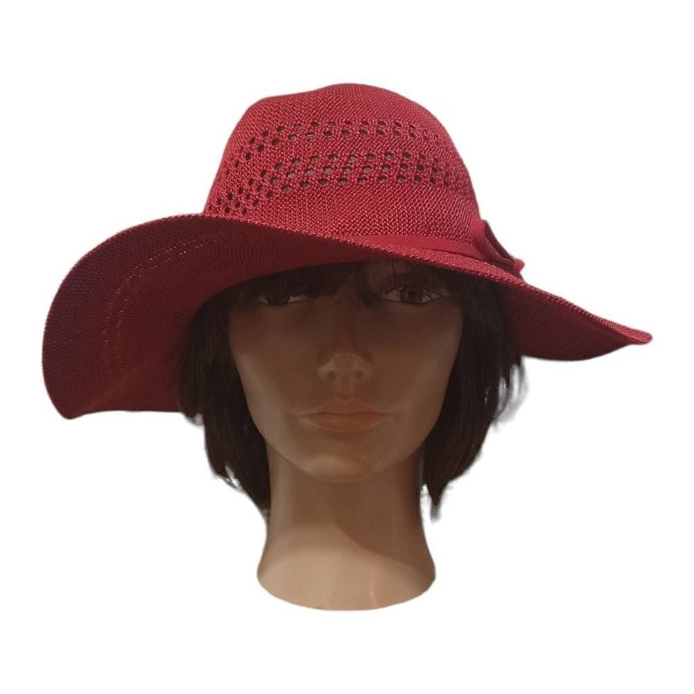 VeryโCuteโPackableโWide-BrimmedโRedโFedora